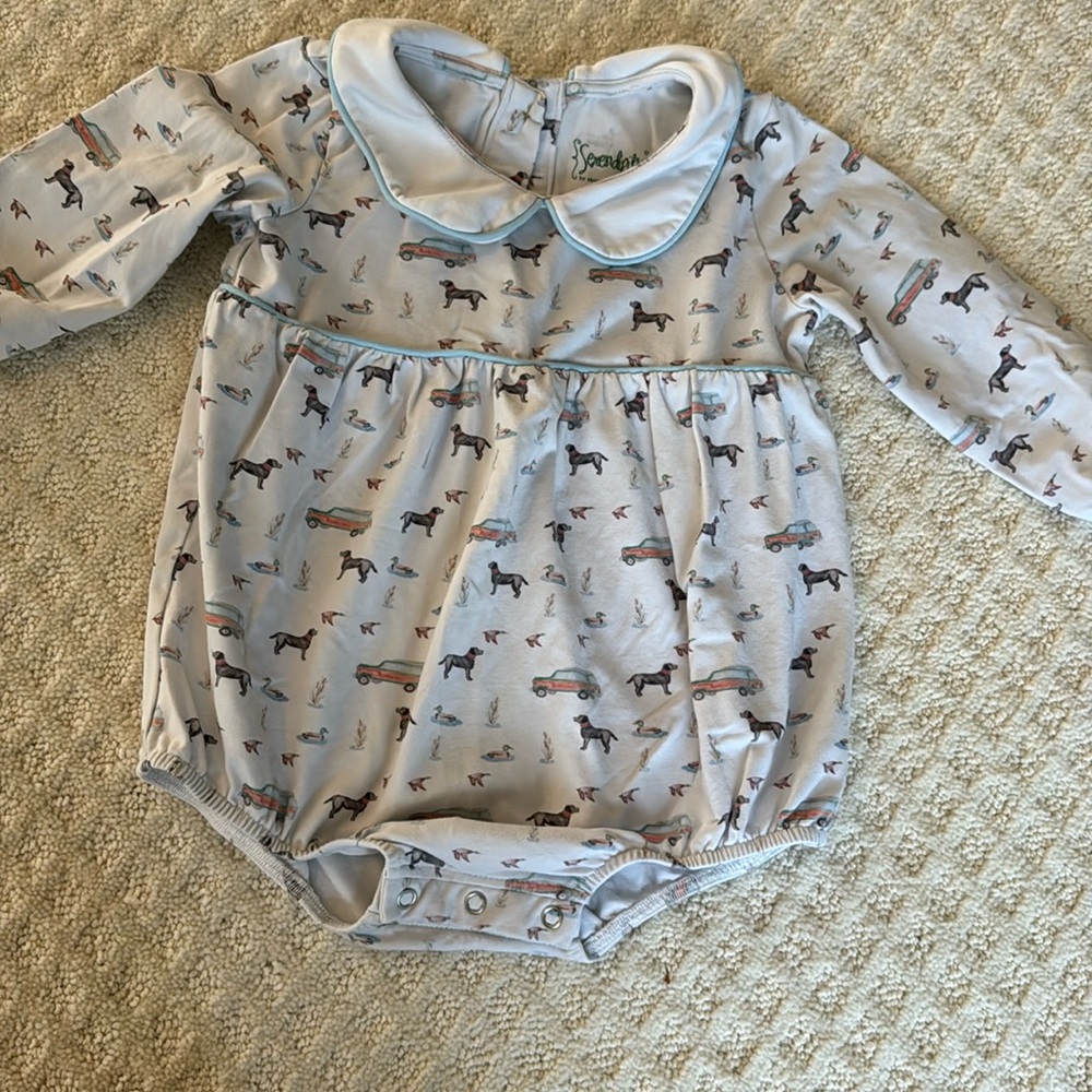 Serendipity shrimp and grits fall bubble. Size 3T